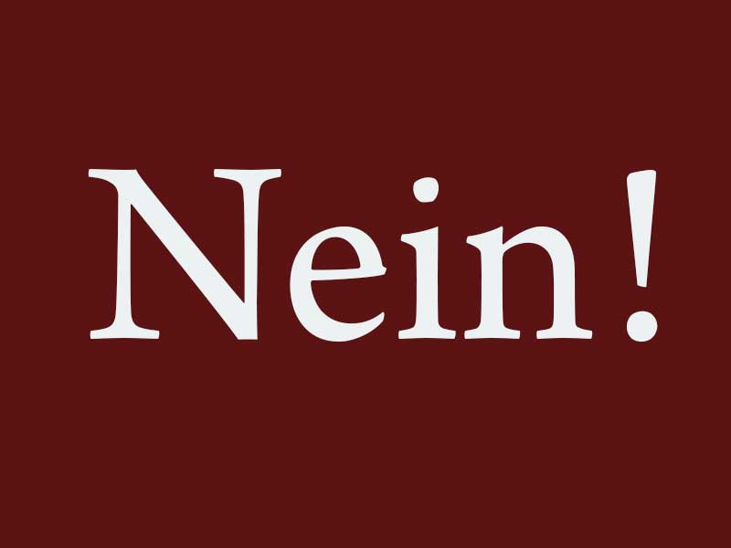 nein